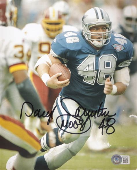Daryl Moose Johnston Signed Cowboys 8x10 Photo Beckett Pristine