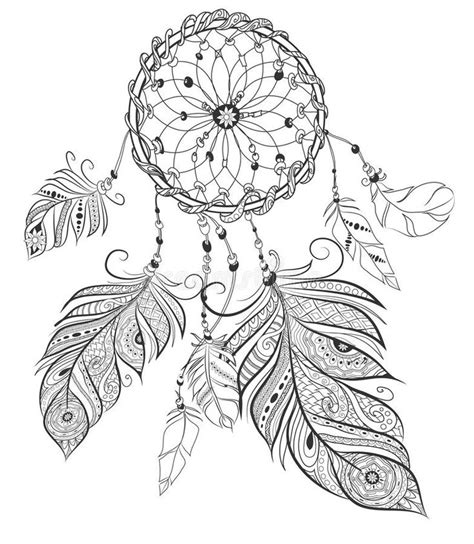 Boho Dream Catcher Coloring Page Coloring Pages