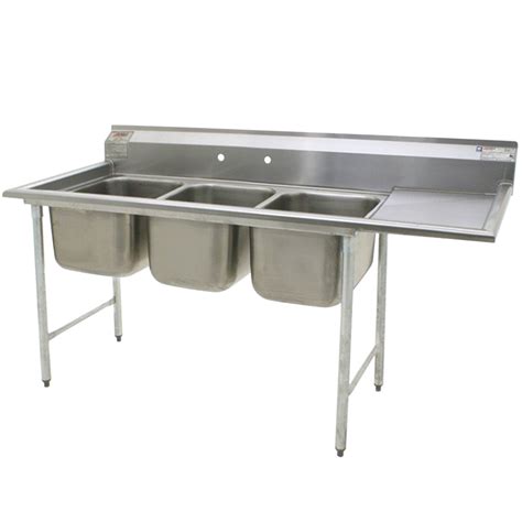 Eagle Group 314 16 3 18 Three Compartment Stainless Steel Commercial