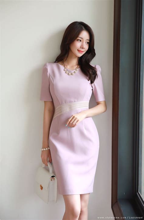 Korean Women S Fashion Shopping Mall Styleonme N Vestido Justo Vestidos Vestido Social