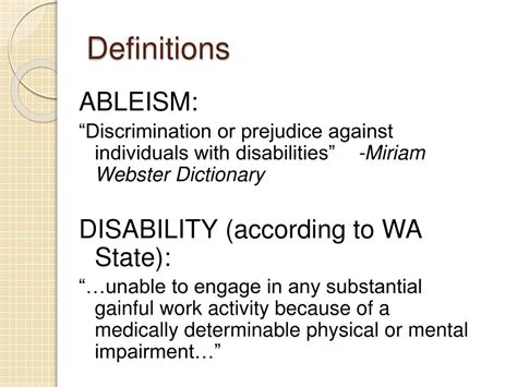 PPT - Combating Ableism PowerPoint Presentation, free download - ID:1594890