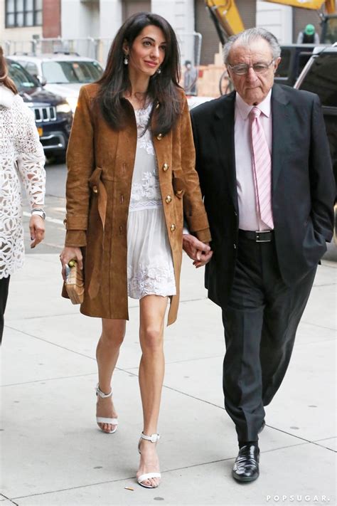 Amal Alamuddin With George Clooney And Her Parents Photos Popsugar