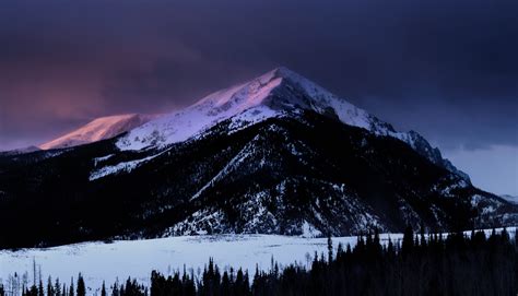 Download Dawn Snow Winter Nature Mountain 4k Ultra Hd Wallpaper