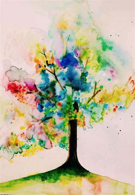 Watercolour Tree Painting Painting For Kids Tree Painting Art For