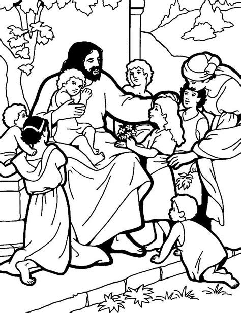 Let the little children came to me. The Lord S Prayer Coloring Pages For Children - Coloring Home