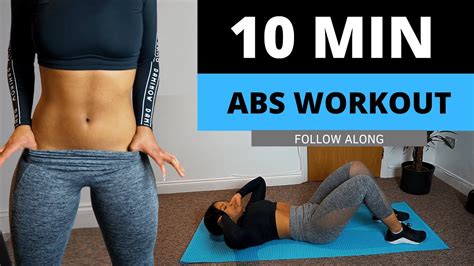 get toned abs in 10 minutes at home abs workout follow along youtube