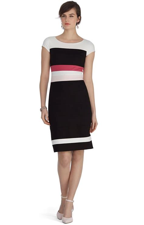 Color Block For Work Dress Up Outfits Dresses Sheath Dress