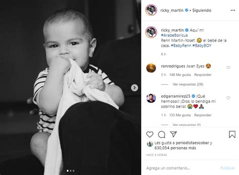 ricky martin presentó a su cuarto hijo en redes sociales — fmdos