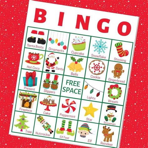 Christmas Printable Bingo Cards For Large Group Up To 140 Christmas