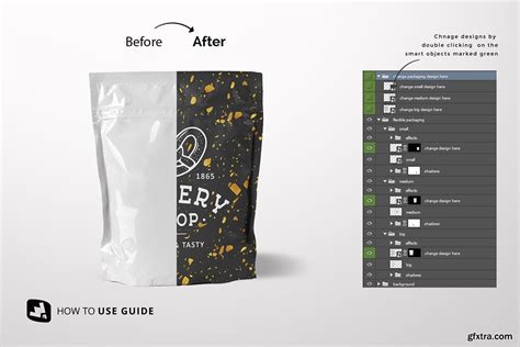 Creativemarket Flexible Food Pouch Packaging Mockup 4895410 Gfxtra