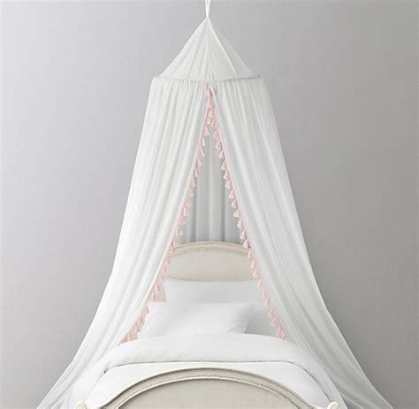 Canopy voile strips kids room (sun rays shape). Tassel Voile Bed Canopy | Bed crown canopy, Bed crown ...