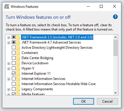 Microsoft.net framework 4.8 (windows 10). Cant install .net framework 3.5 on win10 - Windows 10 Forums