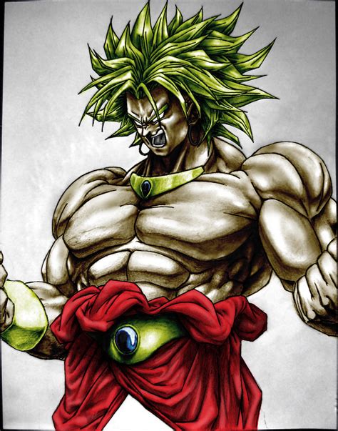 Broly Colour Drawing By Hovsec By Shane000 On Deviantart