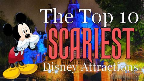 The Top 10 Scariest Disney Attractions Youtube