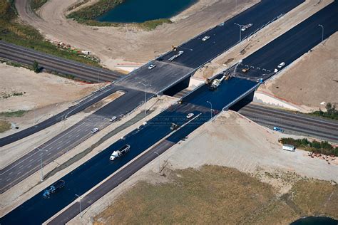 Aerial Photo Highway Overpass Construction
