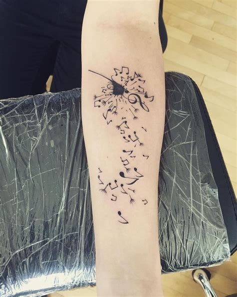 Nanna Sundahl On Instagram “tattoo Music Dandelion 100cool