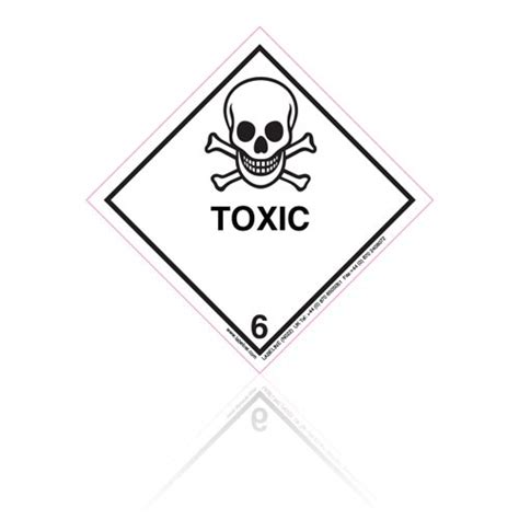 Class Toxic Hazard Warning Placard Labeline Com