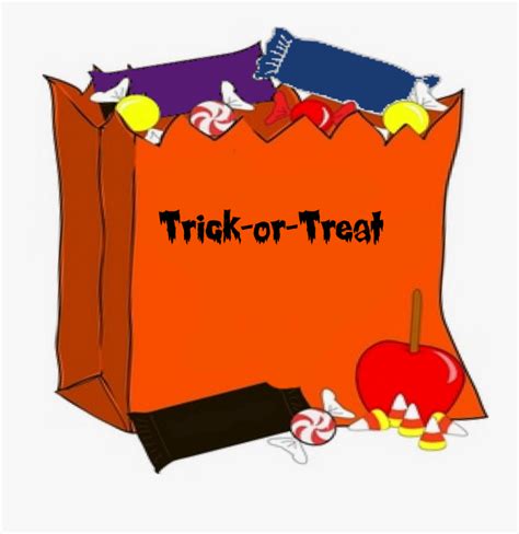 Trick Or Treat Bag Clipart Halloween Candy Clip Art Free