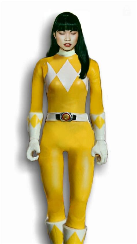Trini Yellow Mmpr Helmetless Anime Warrior Girl Original Power
