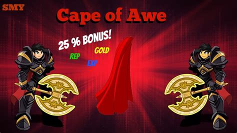 Aqw How To Get Cape Of Awe 25 Rep Gold And Xp Youtube