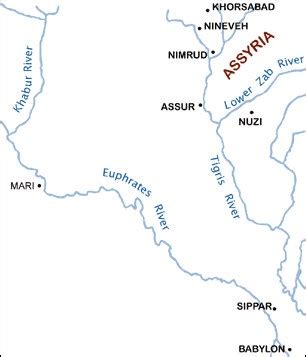 Ancient Nineveh Map