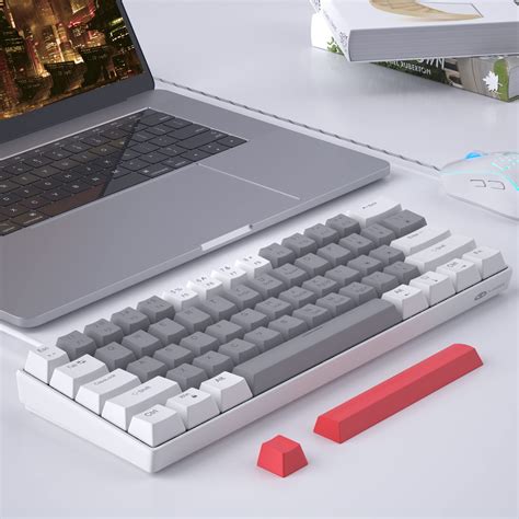Mua 60 Mechanical Gaming Keyboard Whiteandgrey Gaming Keyboard With Hot