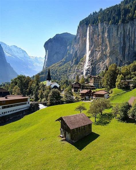 Valley Of 72 Waterfalls Lauterbrunnen Switzerland Rpics