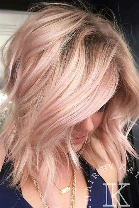 60 Incredibly Cool Hairstyles For Thin Hair Hair Color Rose Gold