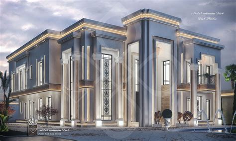 Luxury New Classic Villa On Behance House Outer Design House Outside