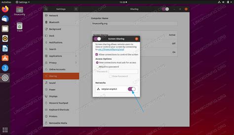 Remote Desktop Sharing On Ubuntu 2004 Focal Fossa Linux Tutorials
