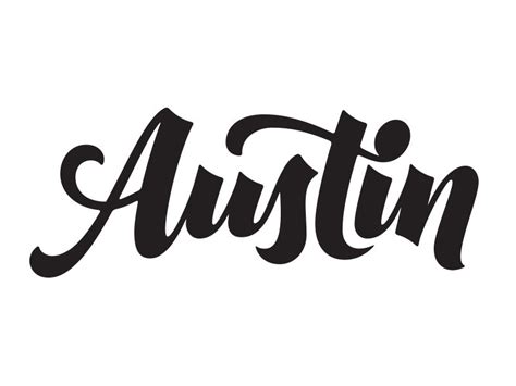 Austin Cool Lettering Austin Tattoo Austin Name