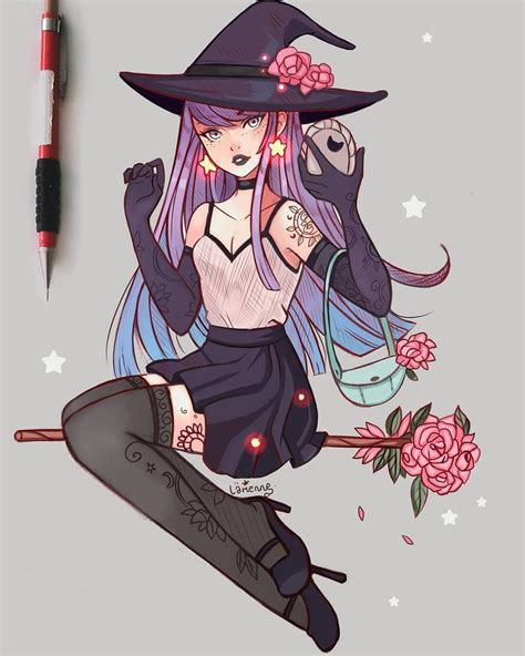 Mirror By Larienne Anime Witch Character Art Witch Drawing