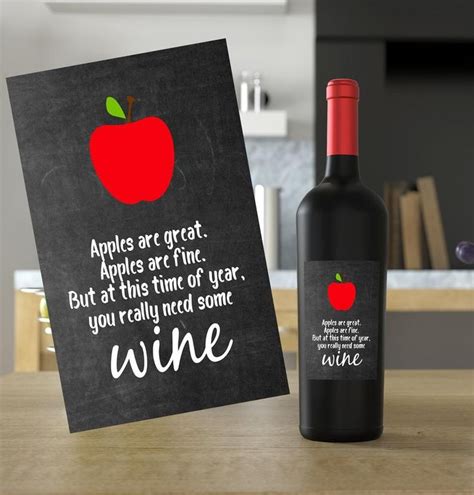 teacher wine label teacher wine t end of year teacher t teacher appreciation printable