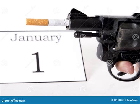 New Years Resolution Quit Smoking Concept Stock Image Image Of