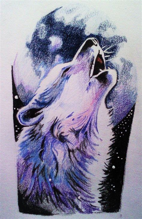 Howling Wolf By Phantomphreaq On Deviantart Howling Wolf Tattoo Wolf