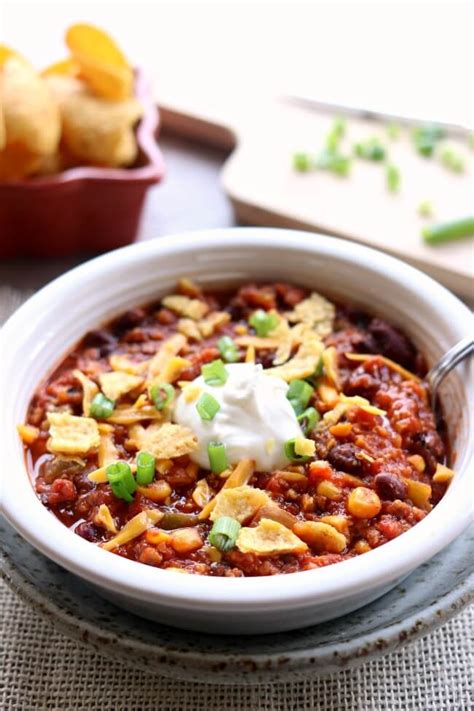 These healthy, low carb tacos have all the flavor you are looking for. Instant Pot Turkey Chili - 365 Days of Slow Cooking and Pressure Cooking