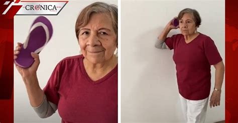 Abuelita Enseña A Dar Un Buen Chanclazo En Video De Tiktok Crónica Puebla