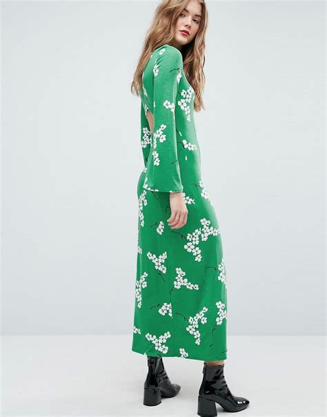 Asos Dress Victoria Beckham Green Backless Dress Popsugar Fashion