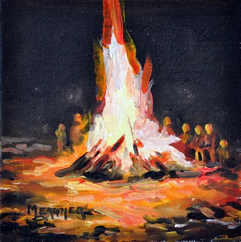 The Bonfire Painting By Spencer Meagher
