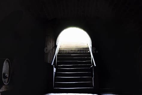 Dark Basement Stairs Stock Image Image Of Mystery Somber 126437749