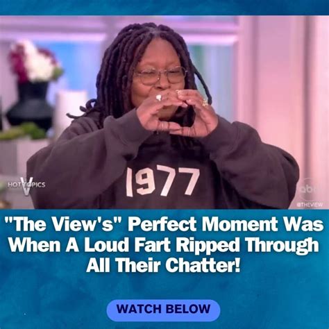 “whoopi Cushion” Deafening Fart Heard On “the View” Sends Hosts Into