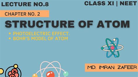 Neet Class Xi Chemistry Chapter No 2 Structure Of Atom Lecture No 8 Youtube