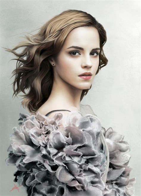 Emma Watson Portrait By Touchedbyred On Deviantart