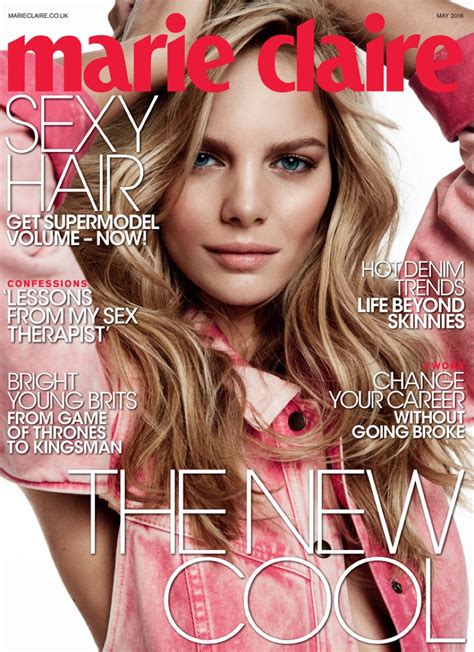 Marloes Horst Gives Us Major Hair Envy In Marie Claire Uk Fashion