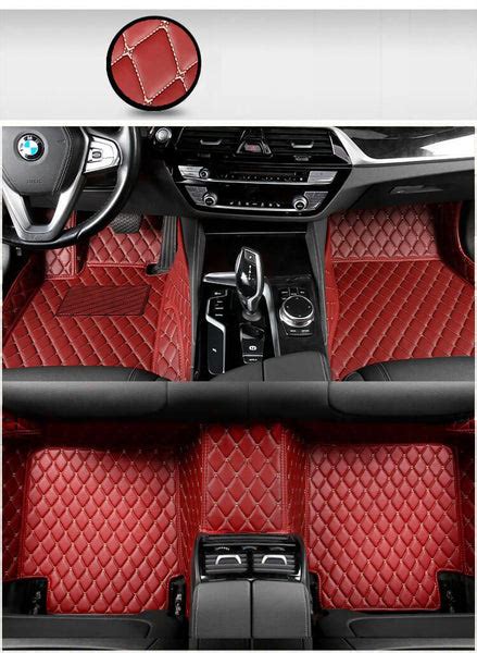Custom Car Floor Mats With Luxury Diamond Stitching Custom Made Auto