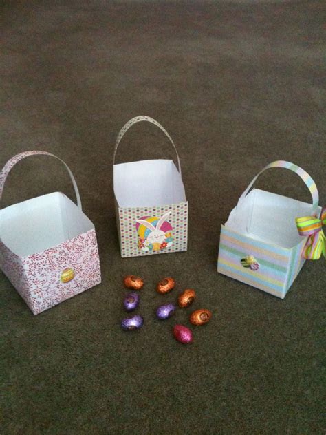 How To Make A Cute Paper Easter Basket Candy Box Easter Basket Paper