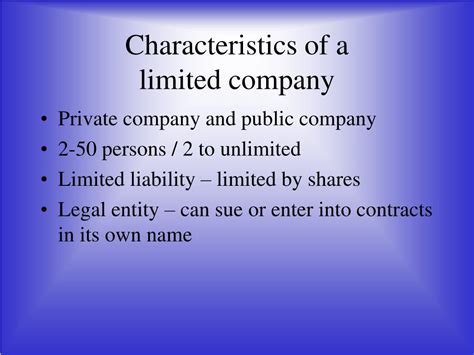 Private Limited Company And Its Characteristicssolubilis Corporate