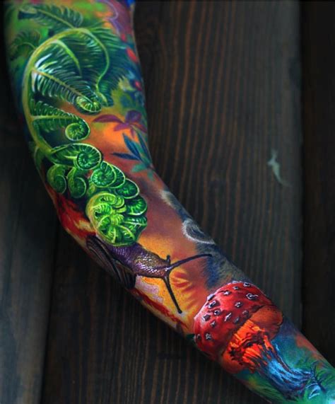 Color Tattoo Artwork Artist Ig Samarinanika Full Sleeve Tattoos