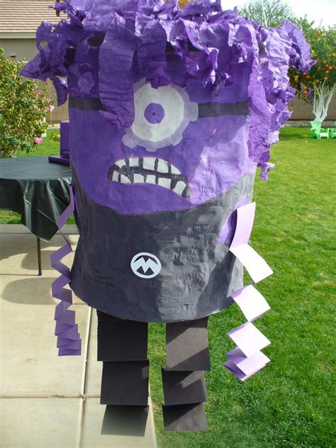 The Pinata Ready For Attack By Toddlers Purple Minion Halloween