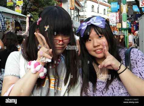 Japan Tokyo Harajuku Girls Stock Photo Alamy